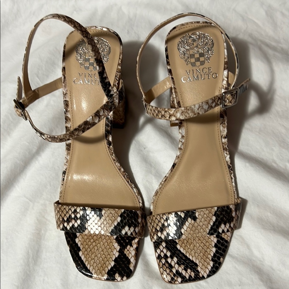 Vince Camuto Snake Print Women's Sandals